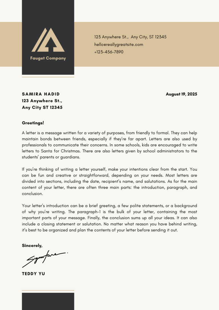 Letterheads and Stationery