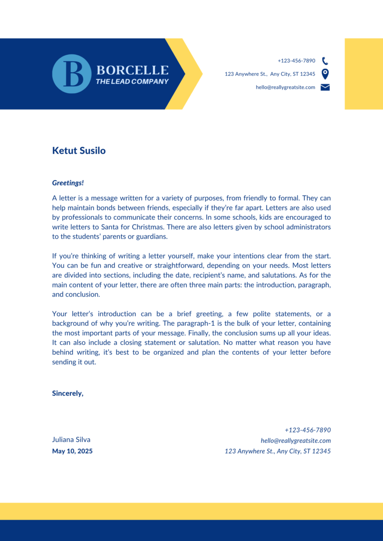 Letterheads and Stationery