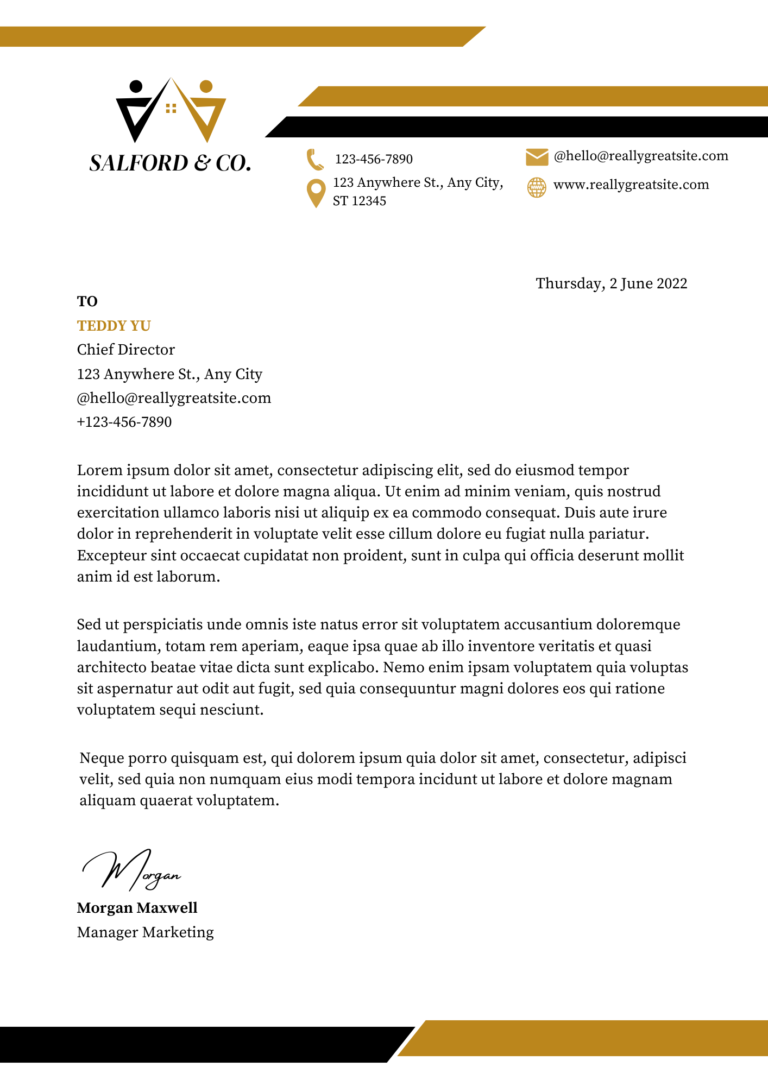 Letterheads and Stationery
