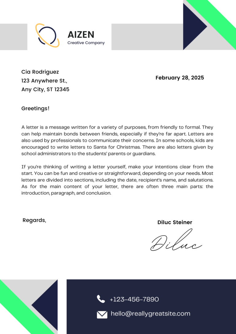 Minimalist Modern Business Letterhead